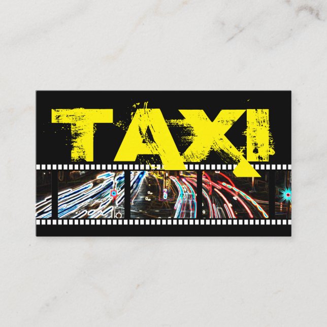Tarjeta De Visita Autobús de transporte de taxistas profesionales (Anverso)