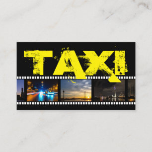 Tarjeta De Visita Autobús de transporte de taxistas profesionales
