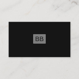 Tarjeta De Visita Autobús moderno elegante profesional negro simple