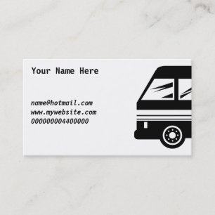 Tarjeta De Visita Autobús, su nombre aquí,
