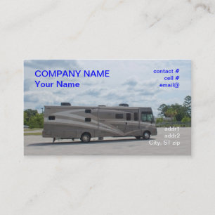 Tarjeta De Visita Autocaravana de lujo