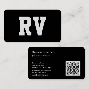 Tarjeta De Visita Autocaravana profesional o vehículo recreativo Aut