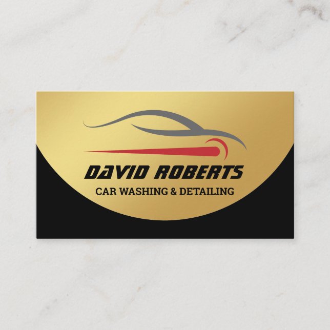 Tarjeta De Visita Automático de desactivación automática de lavado d (Anverso)