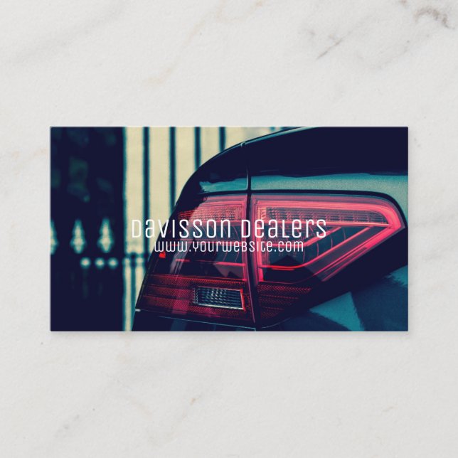 Tarjeta De Visita Automático de distribución de coches moderno (Anverso)