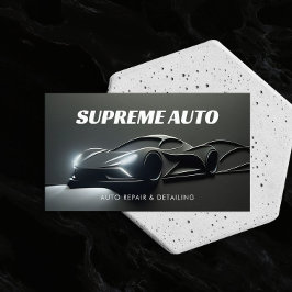 Tarjeta De Visita Automático Detailing, Reparación, Tienda De Coches