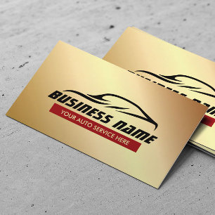 Tarjeta De Visita Automoción Auto Detailing Reparación de Coches Mod