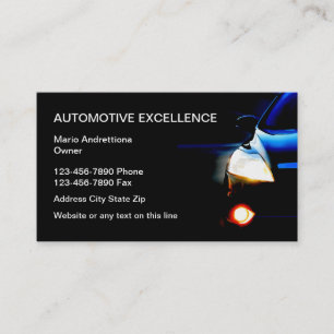 Tarjeta De Visita Automoción de Servicios Comerciales