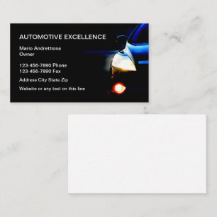Tarjeta De Visita Automoción de Servicios Comerciales