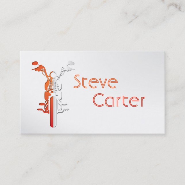 Tarjeta De Visita Automoción/Moto/Transporte en bicicleta (Anverso)