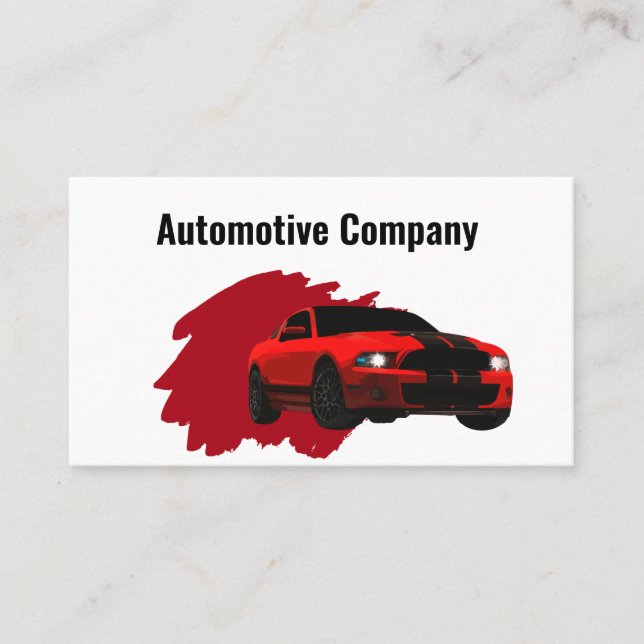 Tarjeta De Visita Automoción temática de Guay Car (Anverso)