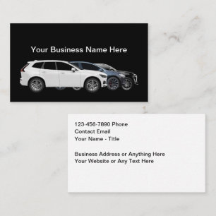 Tarjeta De Visita Automotive Business Cards Moderno Style