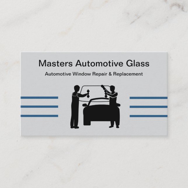 Tarjeta De Visita Automotive Glass Repair Replacement Business Cards (Anverso)