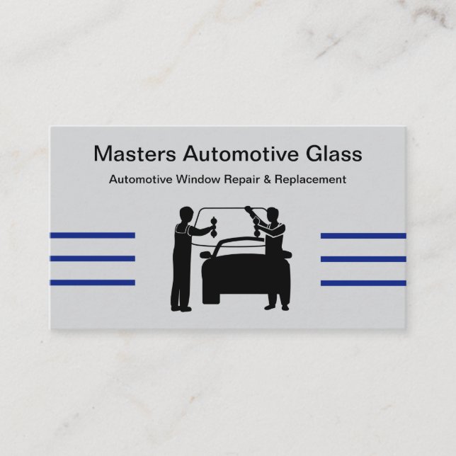 Tarjeta De Visita Automotive Glass Repair Replacement Business Cards (Anverso)