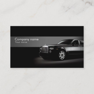 Tarjeta de visita automotriz elegante
