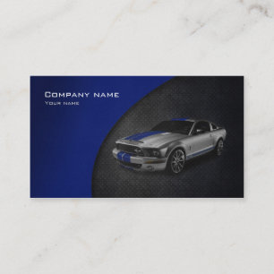 Tarjeta de visita automotriz elegante