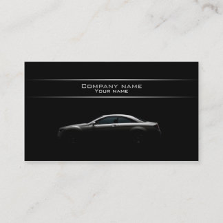 Tarjeta de visita automotriz elegante
