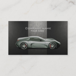 Tarjeta de visita automotriz elegante