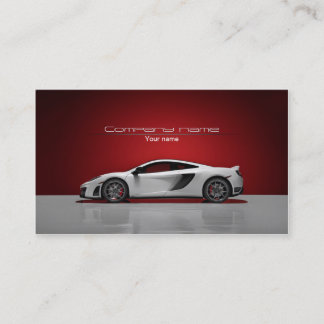 Tarjeta de visita automotriz elegante