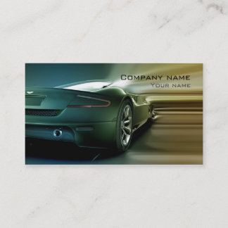Tarjeta de visita automotriz elegante