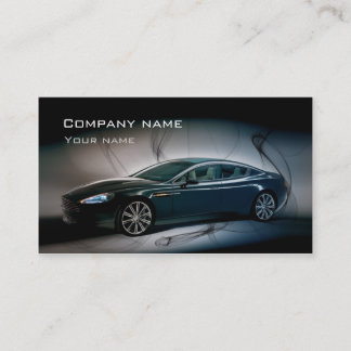 Tarjeta de visita automotriz elegante