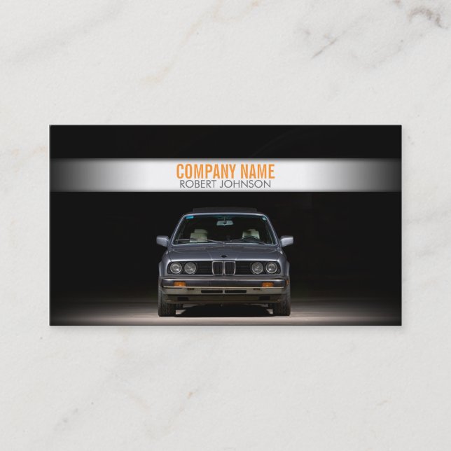 Tarjeta de visita automotriz elegante (Anverso)
