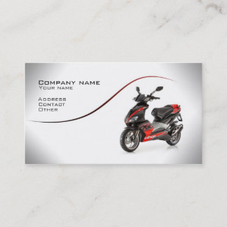 Tarjeta de visita automotriz elegante