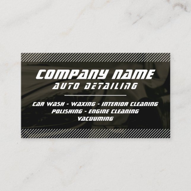 Tarjeta De Visita Automóvil profesional moderno  (Anverso)