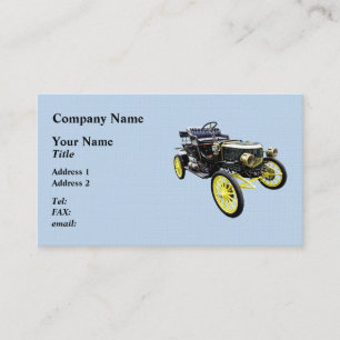 Tarjeta De Visita Automóvil Stanley Steamer de 1908