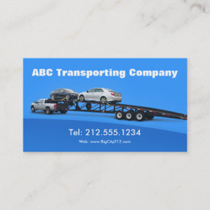 Tarjeta De Visita Automóvil Transporter Hauling Logistics