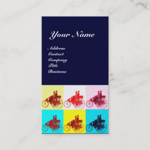 TARJETA DE VISITA AUTOMÓVILES DE VINTAJE ARTE POP / AUTOMOTIVO DE RE