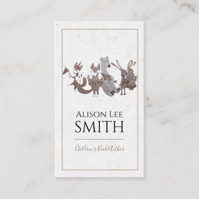 Tarjeta De Visita Autor de libros para niños (Anverso)