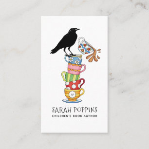 Tarjeta De Visita Autor de libros para niños de acuarela