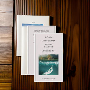 Tarjeta De Visita Autor de tazas simple promocional