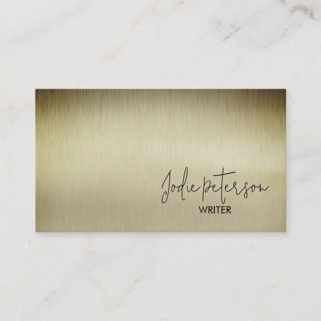 Tarjeta De Visita Autor del escritor de noticias (Anverso)