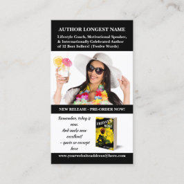 Tarjeta De Visita Autor Escritor Promoción de libro de altavoz Códig
