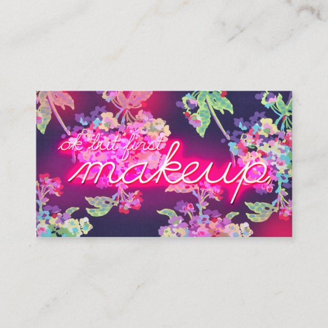 Tarjeta De Visita Autorización de neón del resplandor 311 pero (Anverso)