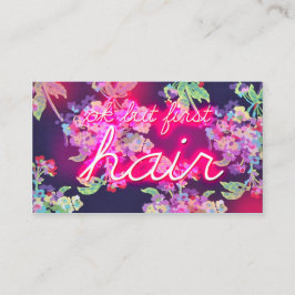 Tarjeta De Visita Autorización de neón pero pelo del resplandor 311