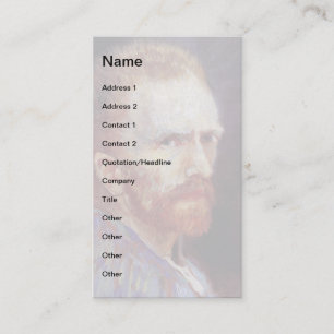 Tarjeta De Visita Autorretrato de Vincent Van Gogh - 1887