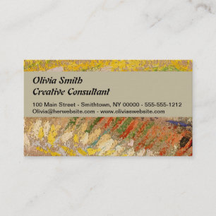 Tarjeta De Visita Autorretrato impresionista de Vincent Van Gogh pin