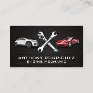 Tarjeta De Visita Autos   Wrenches   Reparación mecánica de automóvi