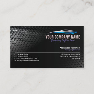 Tarjeta De Visita Autoworks, reparación auto, servicio y