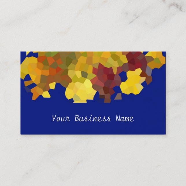 Tarjeta De Visita Autumn Colors Abstract Business Card (Anverso)