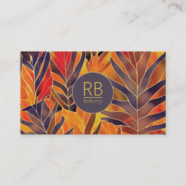 Tarjeta De Visita Autumn Leaves Business Card