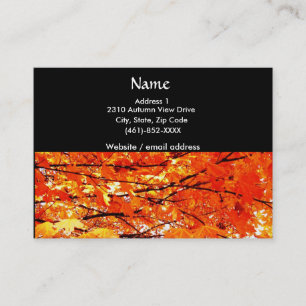 Tarjeta De Visita Autumn Leaves Business Card