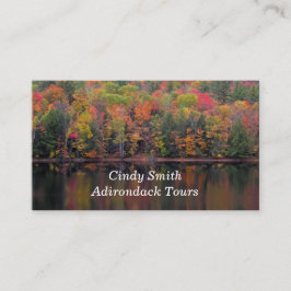 Tarjeta De Visita Autumn Leaves Fall Color Scene Business Card