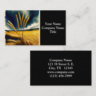 Tarjeta De Visita Autumt Harvest Prairie Gold Business Card