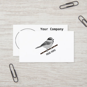 Tarjeta De Visita Ave Adorable De Pollo De Montaña Ilustrada