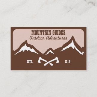 Tarjeta De Visita Aventura de la guía de la montaña