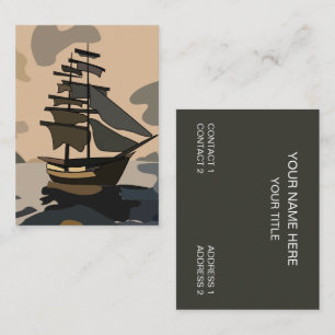 Tarjeta De Visita Aventura del barco pirata pirata