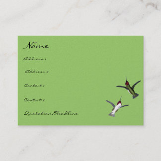 Tarjeta De Visita Aves con barniz vintage eligen colores de fondo